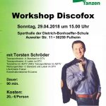 2018-04-24 Plakat Workshop TSA Discofox
