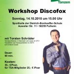 Plakat Workshop TSA Discofox 2018